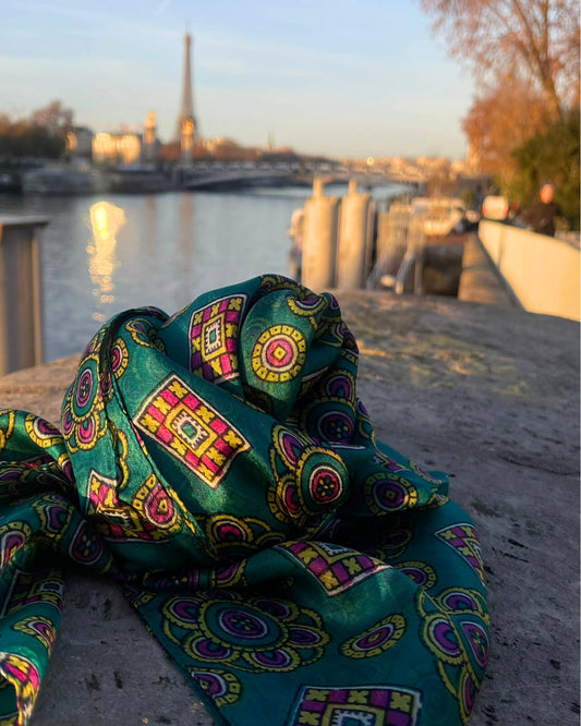 Foulard en Soie – Doux et Léger - Vert Classique