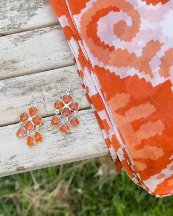 Boucles d'oreilles Cornaline