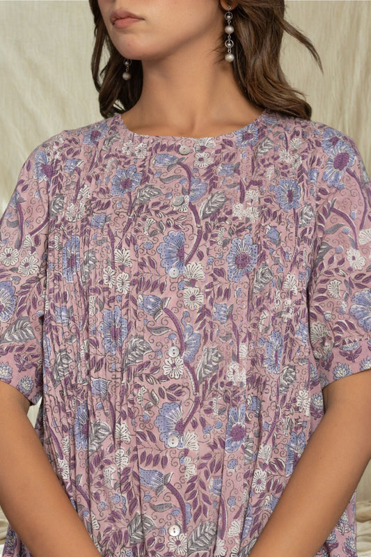 Robe longue "Meera" - manches courtes