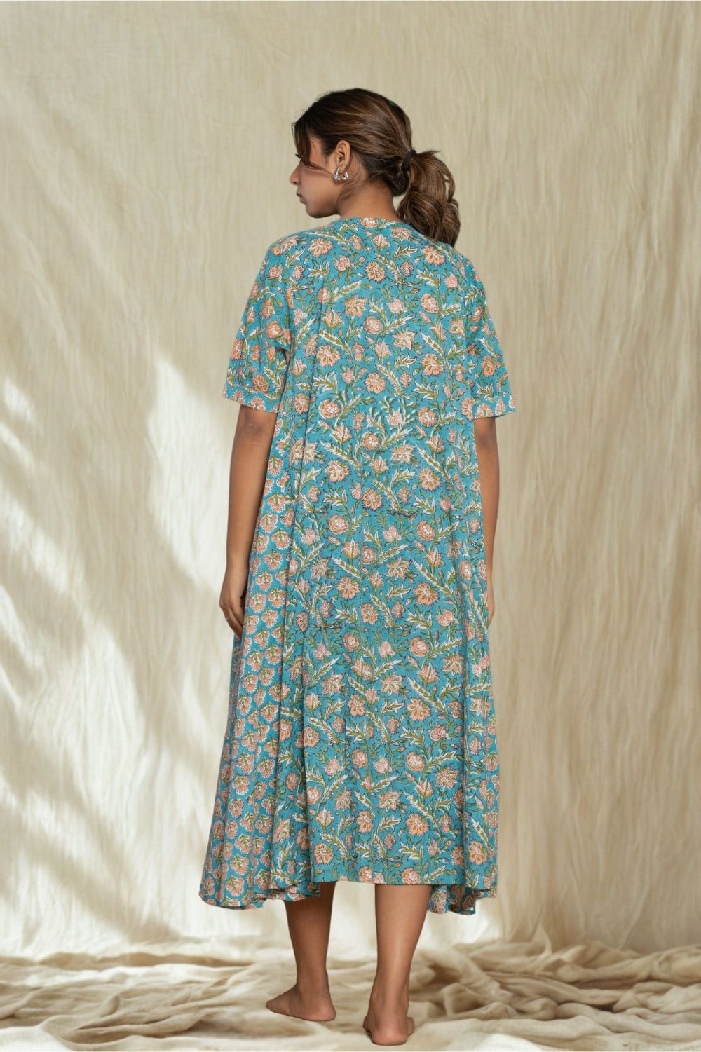 Robe longue "Pema" - manches courtes