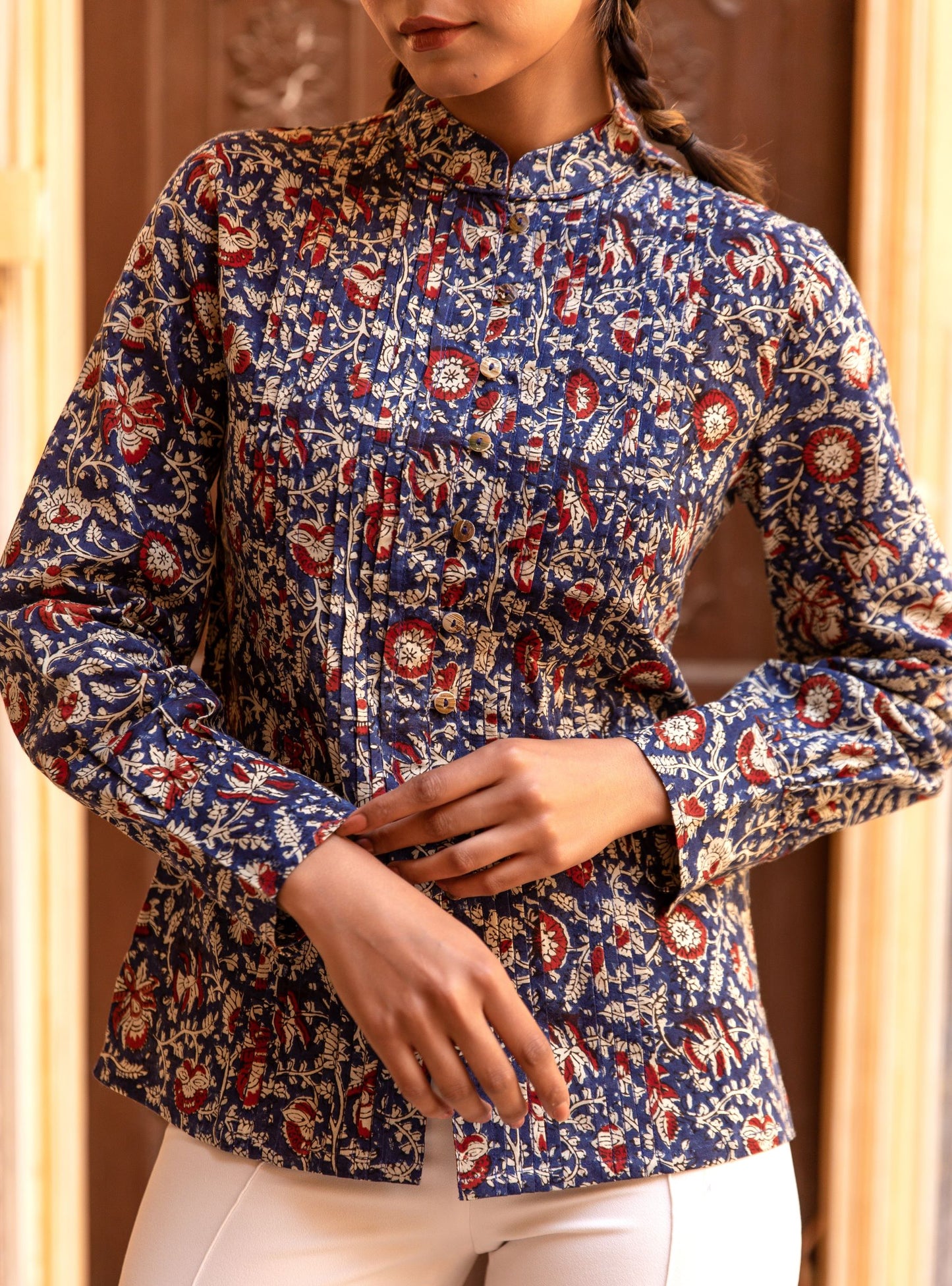 BLOUSE KAMAL BLEU