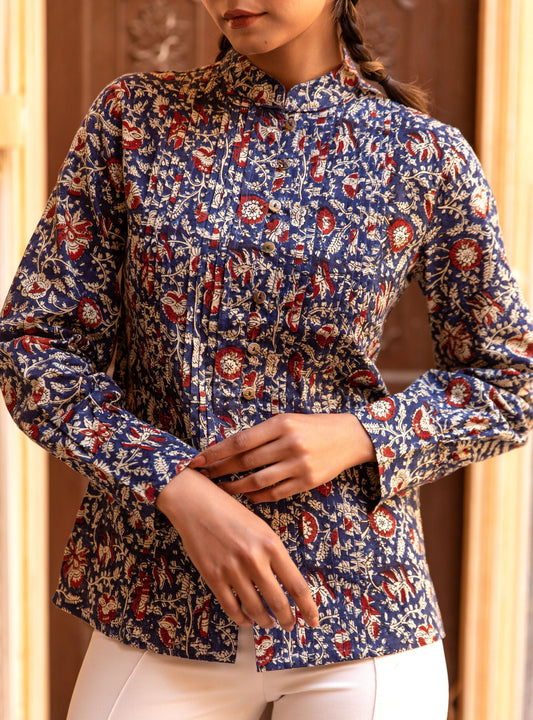 BLOUSE KAMAL BLEU