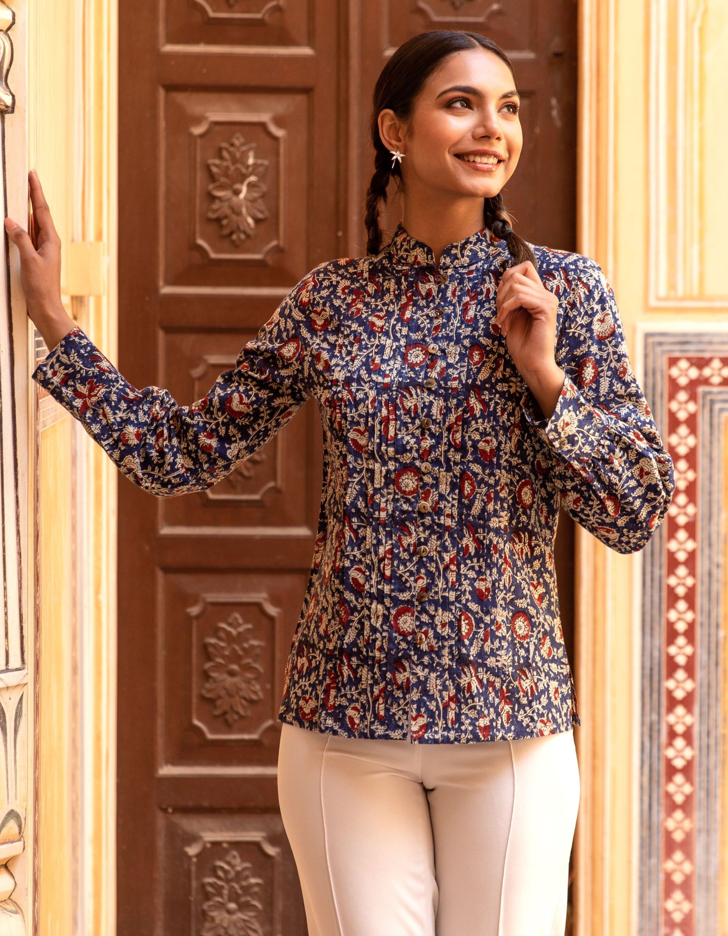 BLOUSE KAMAL BLEU