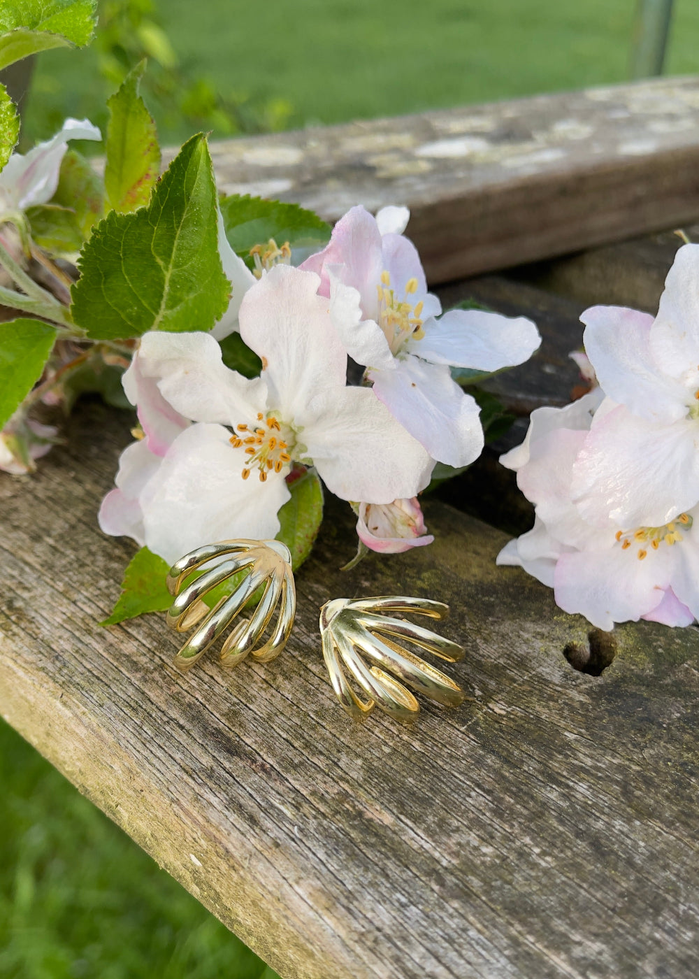 Boucles d'oreilles "Coquille d'Argent" doré