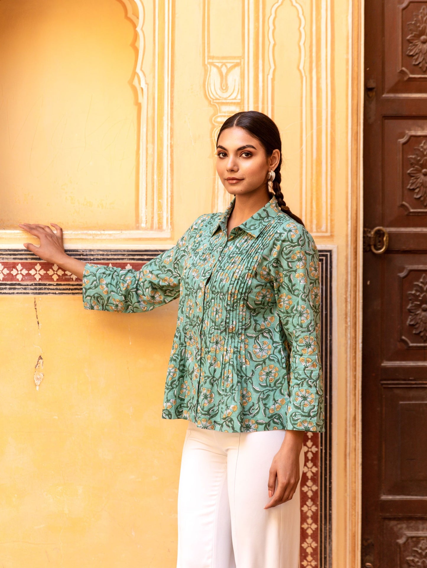 BLOUSE CHAMPA GREEN