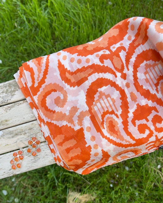 Boucles d'oreilles Cornaline