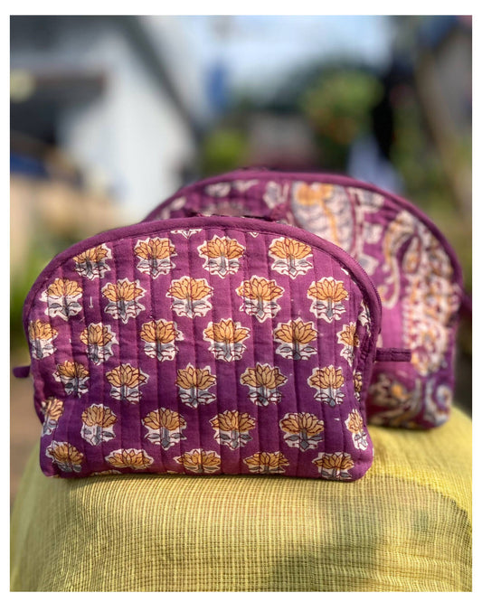 Trousse en coton | Fait main – 4 tailles disponibles ROSE AMETHYST