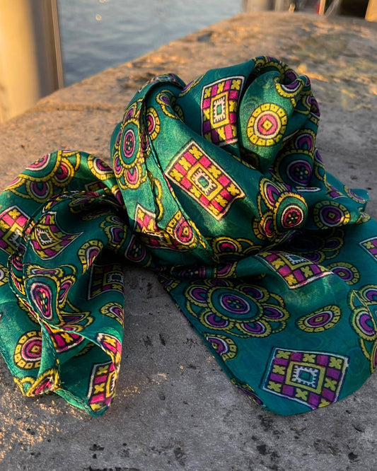 Foulard en Soie – Doux et Léger - Vert Classique