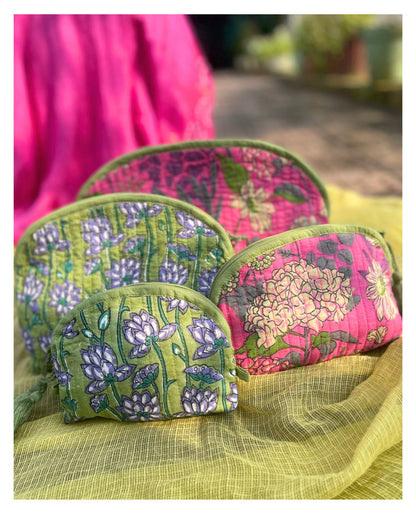 Trousse en coton | Fait main – 4 tailles disponibles PINK JOY