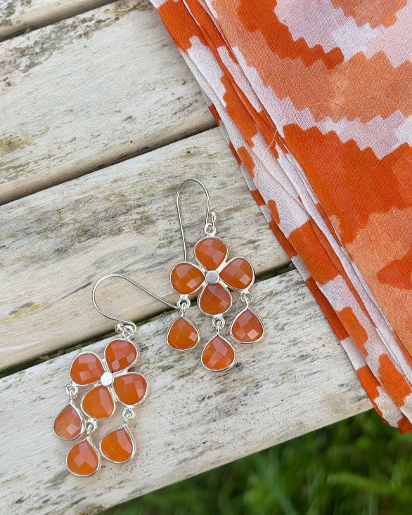 Boucles d'oreilles Cornaline