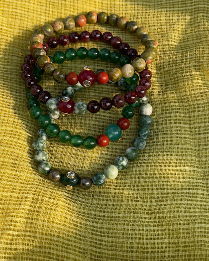 Bracelet en Grenat – Vitalité, confiance & équilibre émotionnel