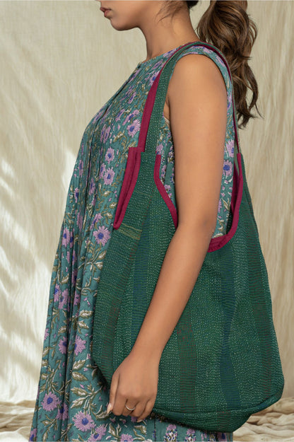 "Serenity Blue" Long Floral Dress