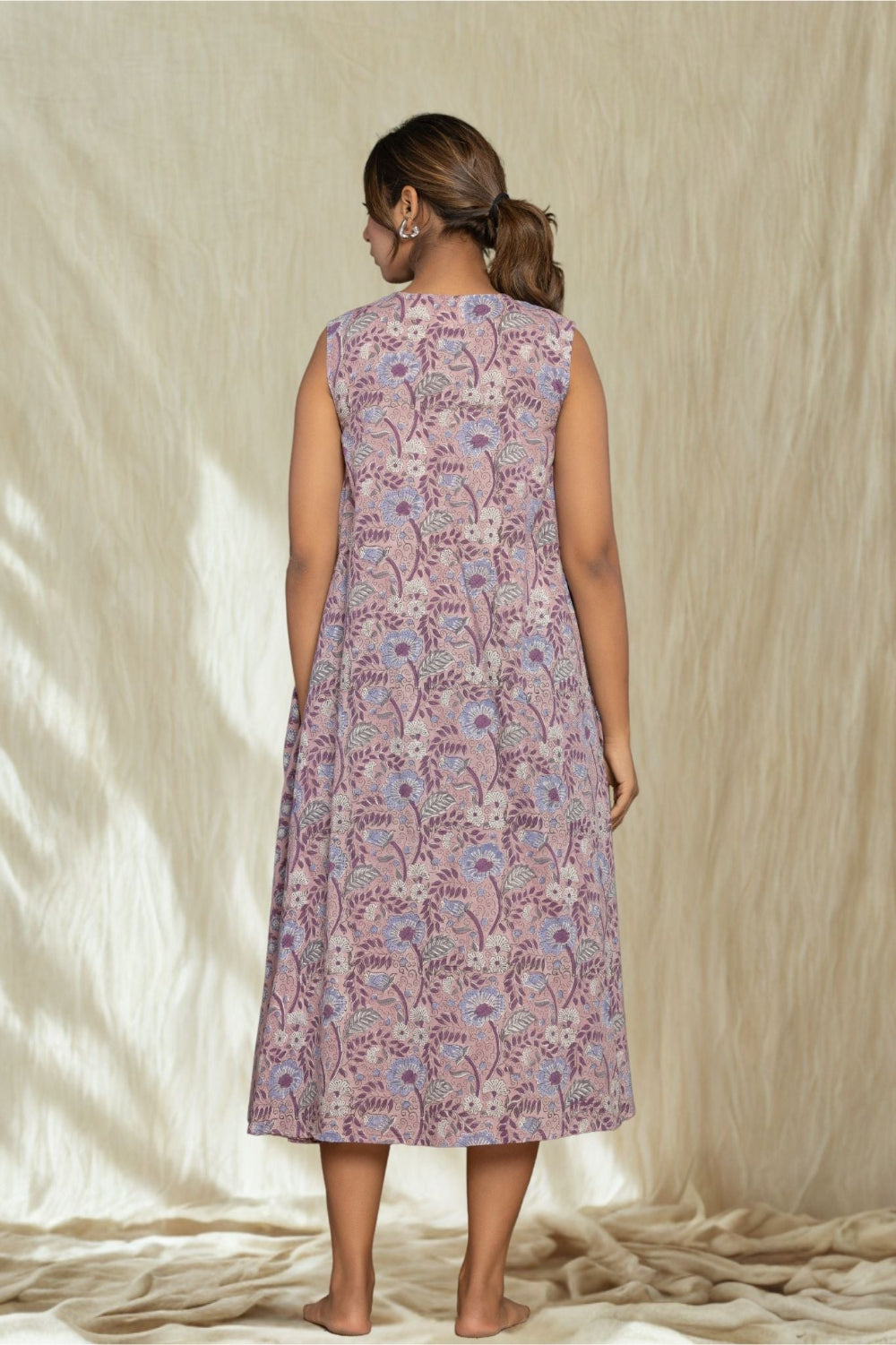 "Serenity Blue" Long Floral Dress