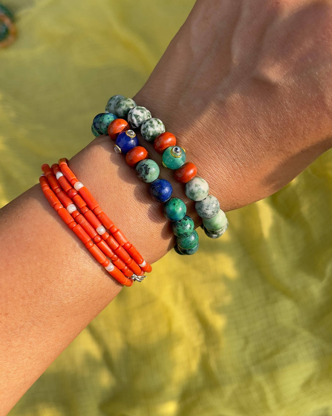 Bracelet Jaspe Vert Tacheté – Harmonie Naturelle 8mm