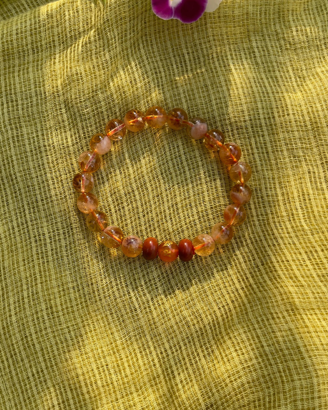 Bracelet en Citrine – Joie, Abondance et Confiance – 8mm