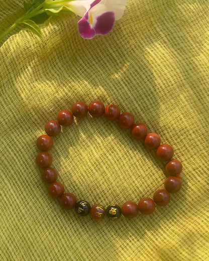 Bracelet en Jaspe Rouge – Vitalité, ancrage & force intérieure - 8mm