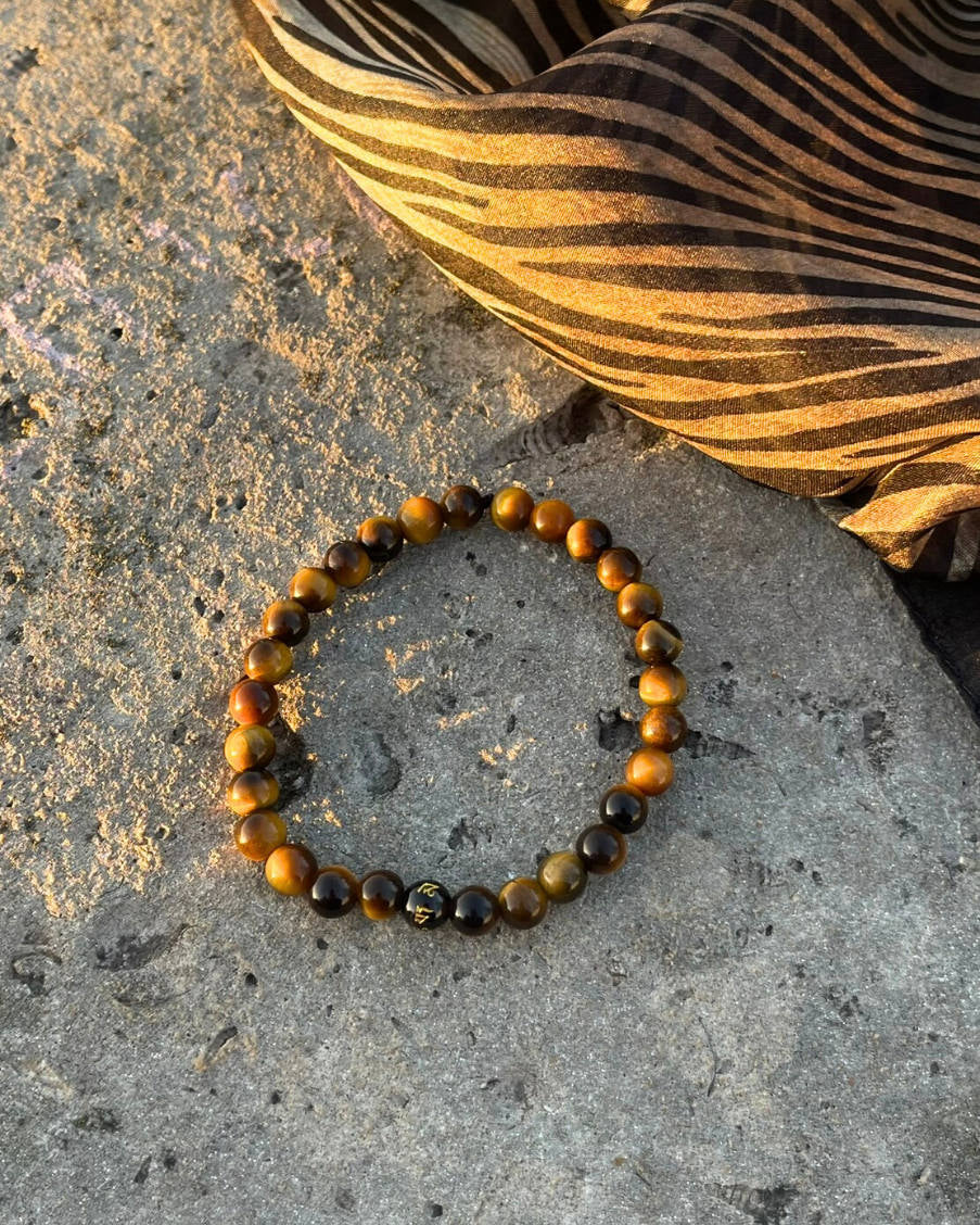 Bracelet en Œil de Tigre – Protection, Confiance et Stabilité – 6 mm