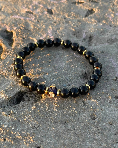 Bracelet en Œil de Tigre Bleu – Protection, Intuition et Sérénité – 6 mm