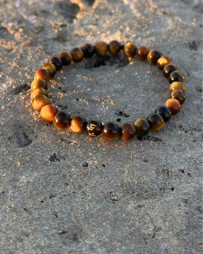 Bracelet en Œil de Tigre – Protection, Confiance et Stabilité – 6 mm