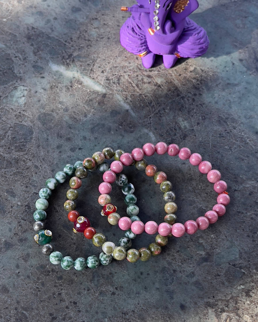 Bracelet Jaspe Vert Tacheté – Harmonie Naturelle