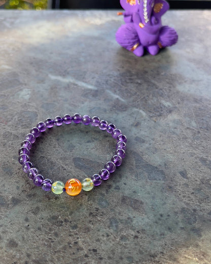 Bracelet en Améthyste – Sérénité, protection & clarté