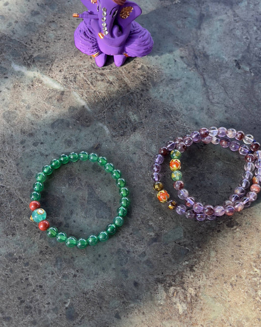 Bracelet en Onyx Vert – Équilibre & Ancrage- 6mm