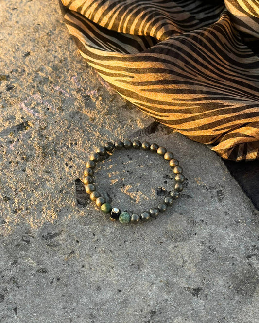 Bracelet en Pyrite – Protection, Assurance et Clarté mentale – 6 mm