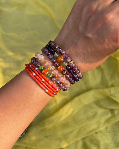 Bracelet Quartz Rose & Citrine – Amour, vitalité et  équilibre