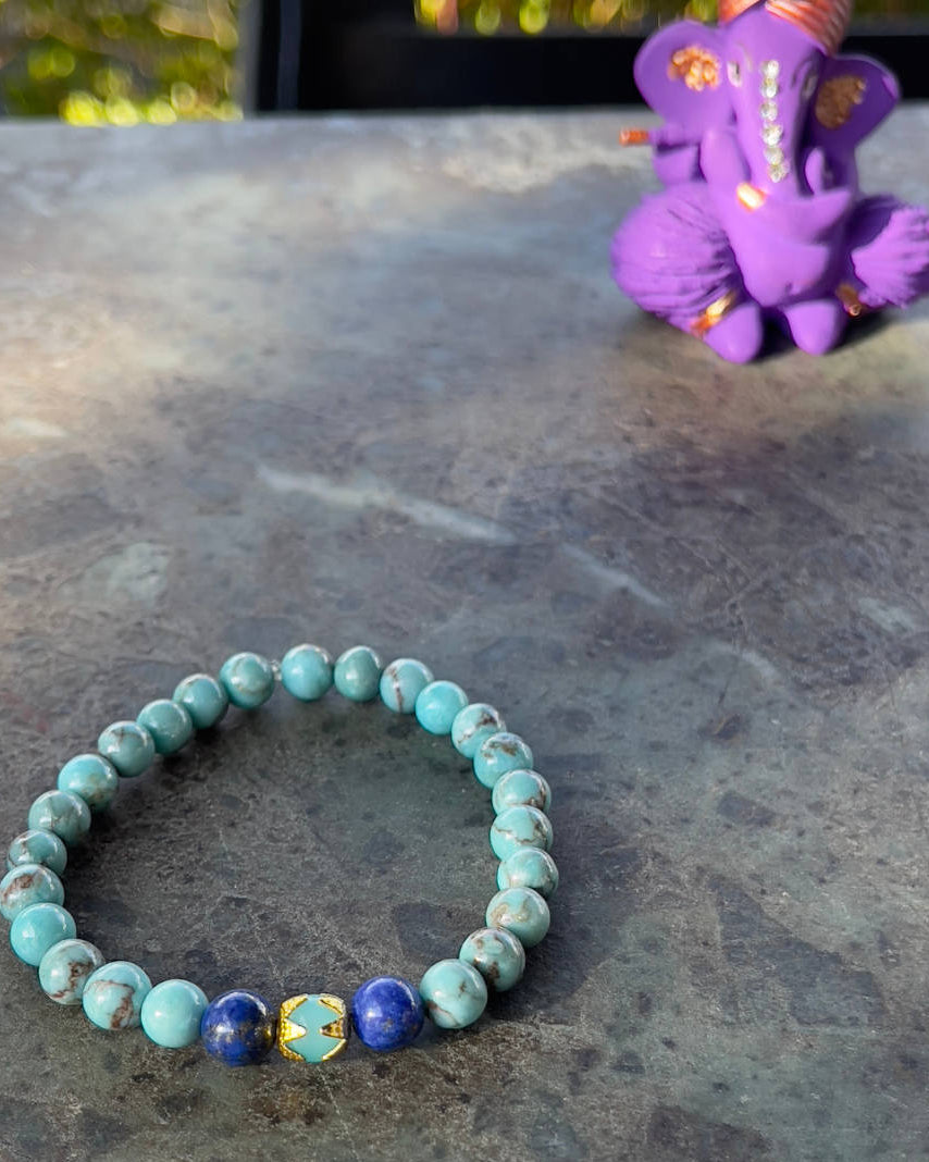 Bracelet en Turquoise d’Iran – Protection, Sérénité et Harmonie