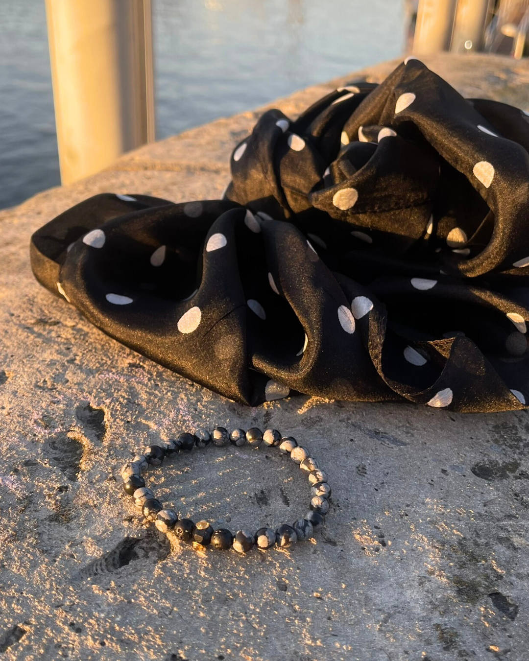 Bracelet en Obsidienne Neige – Protection, Ancrage et Clarté intérieure – 6 mm