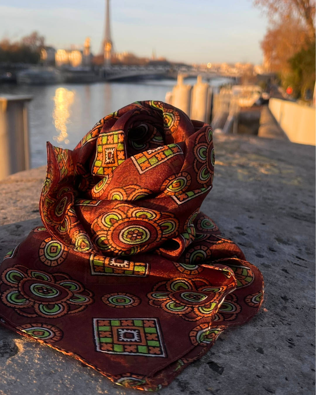 Silk Scarf – Soft and Lightweight – Golden