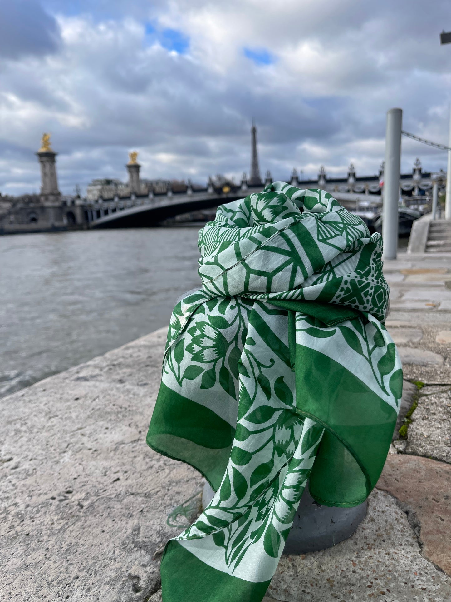 Foulard en Soie – Doux et Léger - Vert Emeraude