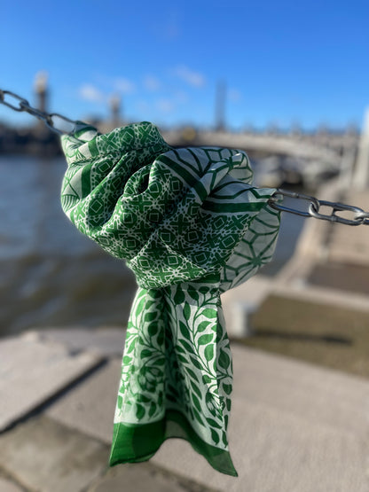 Foulard en Soie – Doux et Léger - Vert Emeraude