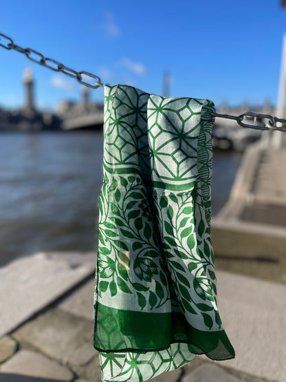 Foulard en Soie – Doux et Léger - Vert Emeraude