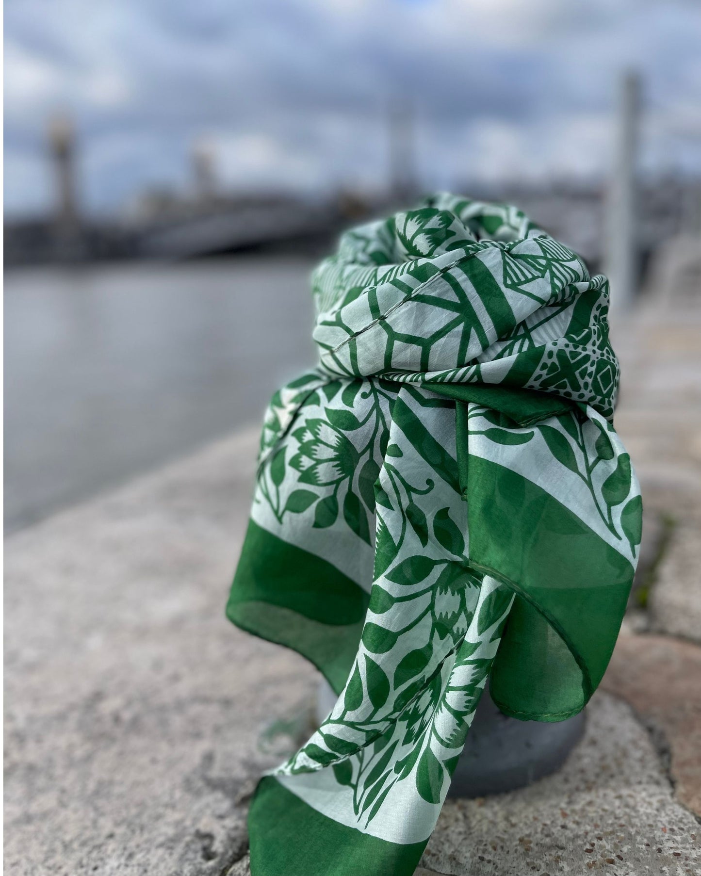 Foulard en Soie – Doux et Léger - Vert Emeraude