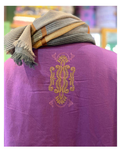 Manteau en coton brodé – réversible en 4 couleurs Taille Unique