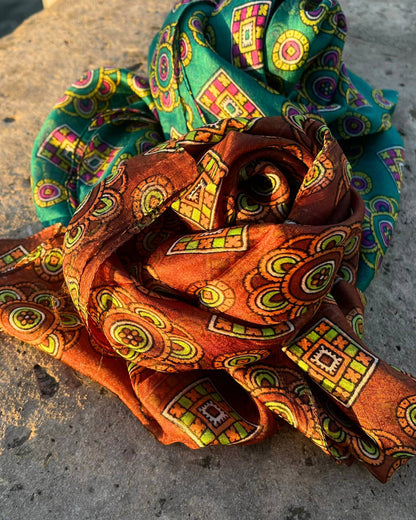 Silk Scarf – Soft and Lightweight – Classic Green