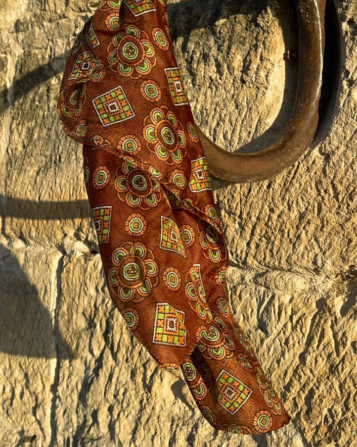 Silk Scarf – Soft and Lightweight – Golden